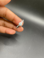 925 silver solitaire Moissanite ring