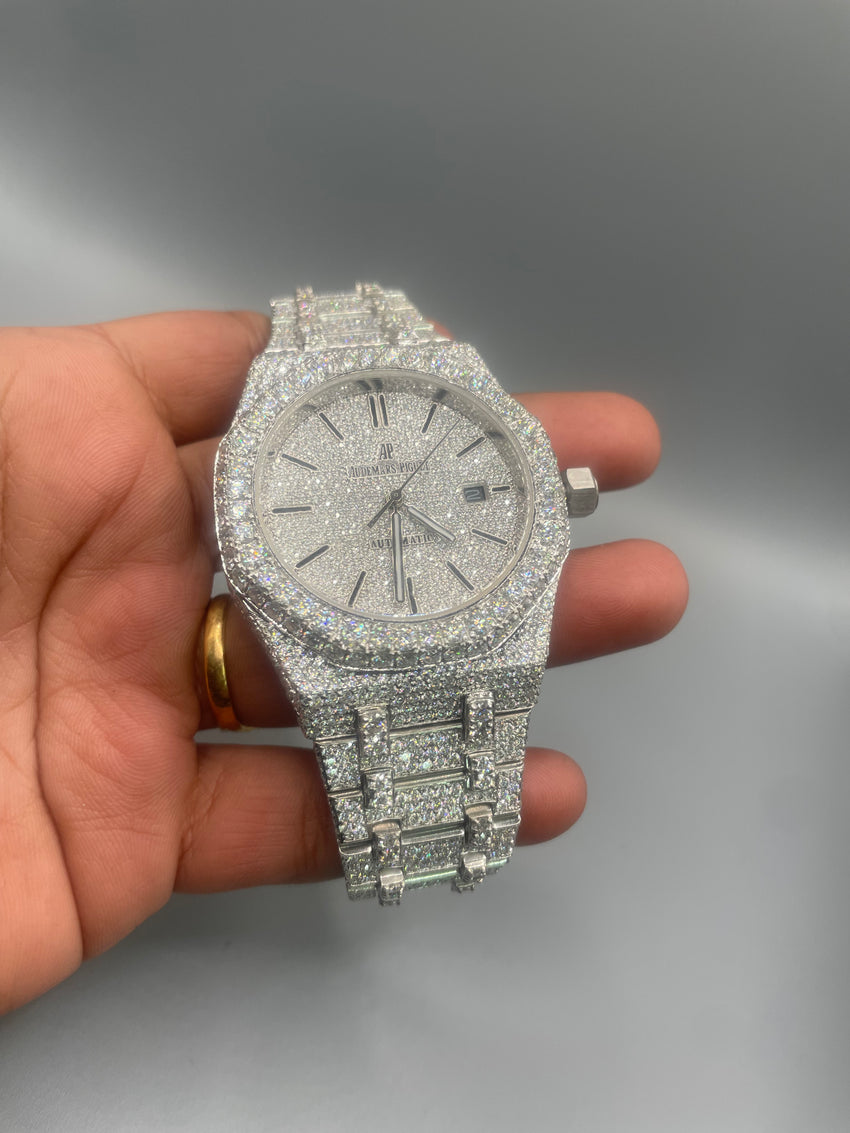 Luxury Moissanite lab grown diamonds watch