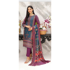 Purple Lawn Casual Wear Salwaar Kameez Pakistani Indian Punjabi