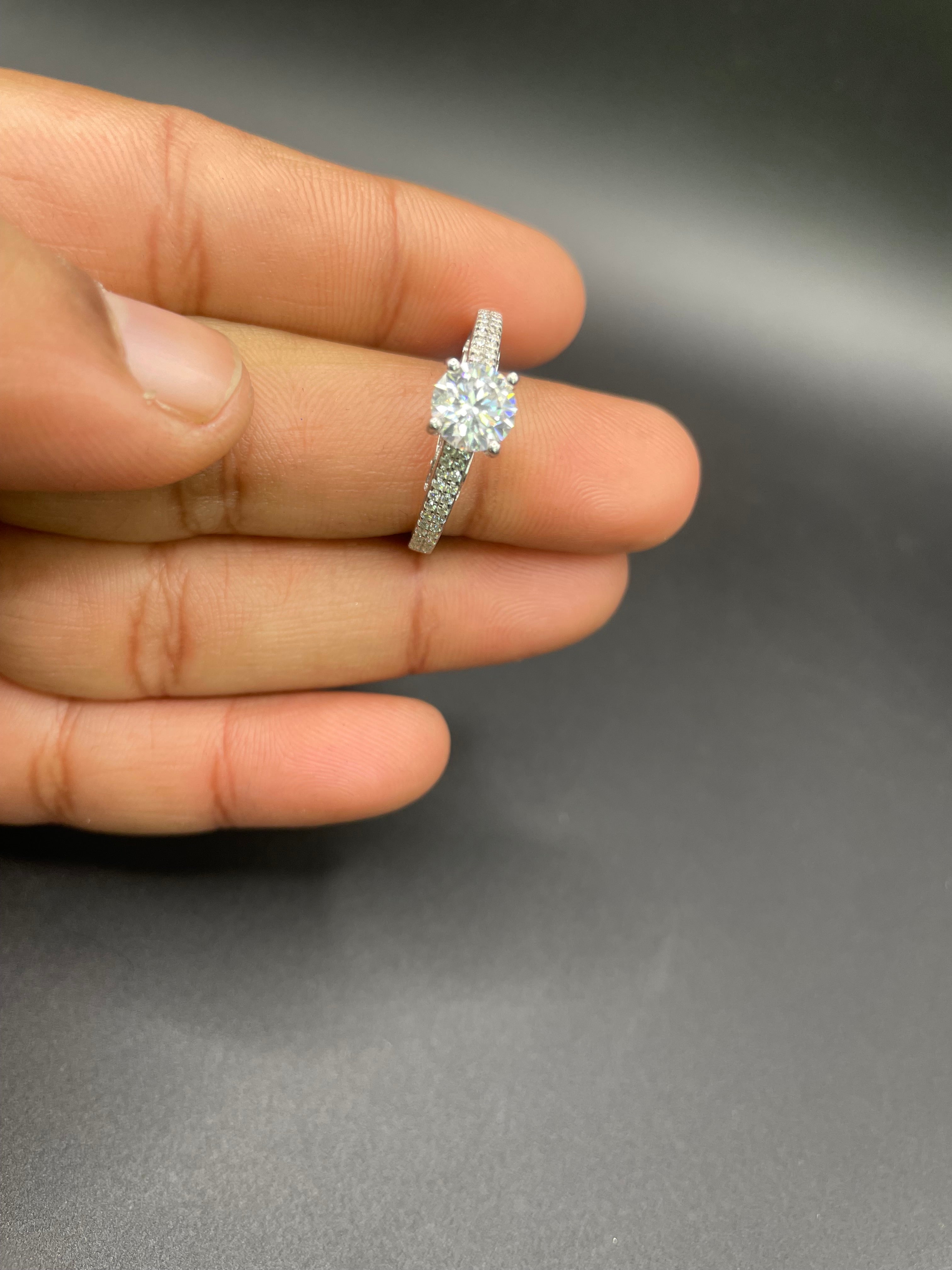 925 Silver Moissanite ring