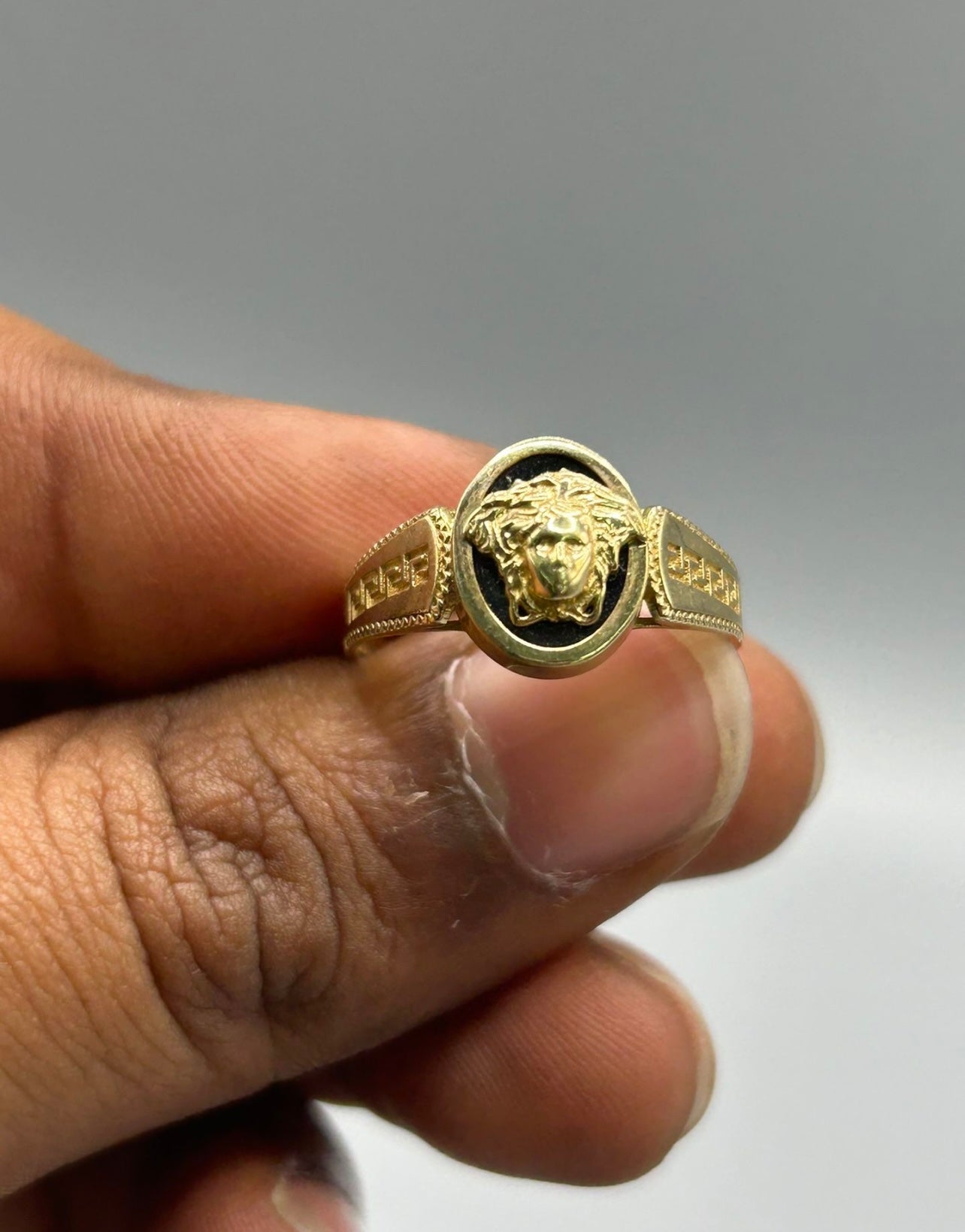 10KT REAL GOLD VERSACE RING