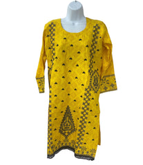 Yellow color daily wear dress