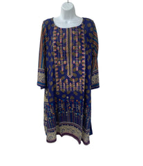 Blue Color Dailywear Kurti Dress With Dupatta.