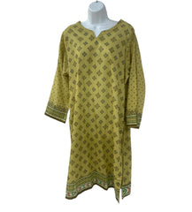 Olive green color dailywear dress with dupatta