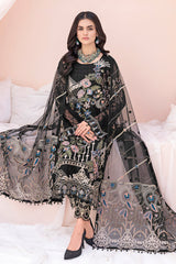 Black Chiffon Designer Salwar Kameez Suit Set