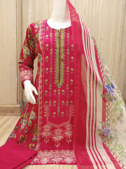 Pink Color Embroidered Daily Wear Salwar Kameez