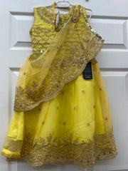 Yellow Color lehanga set with Dupatta