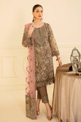 Embroidered Organza Readymade Salwaar Kameez Suit Set