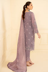 Purple Pakistani Salwaar Kameez Embroidery Suit Set
